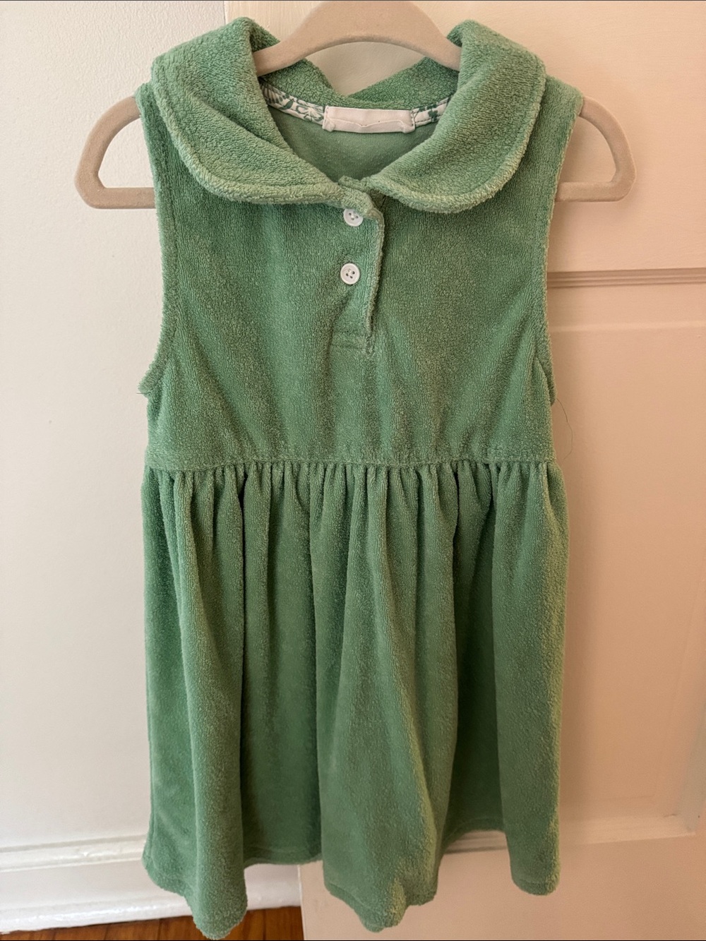 Minnow Girl’s Collared Terry Dress 3/4T